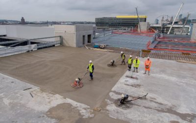 Cara Concrete Flooring Topping Out At Kings Dock