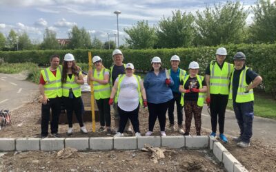 CBL Builds Blockwork Planters @ Ganton School