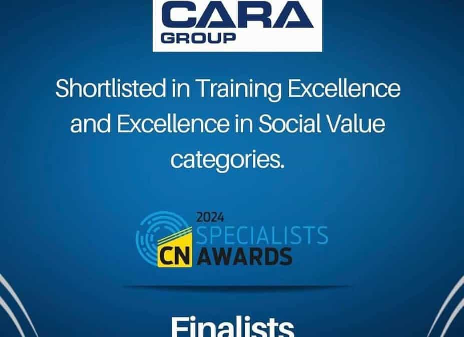 Cara Brickwork have been shortlisted for TWO awards at the Construction News Specialist Awards 2024