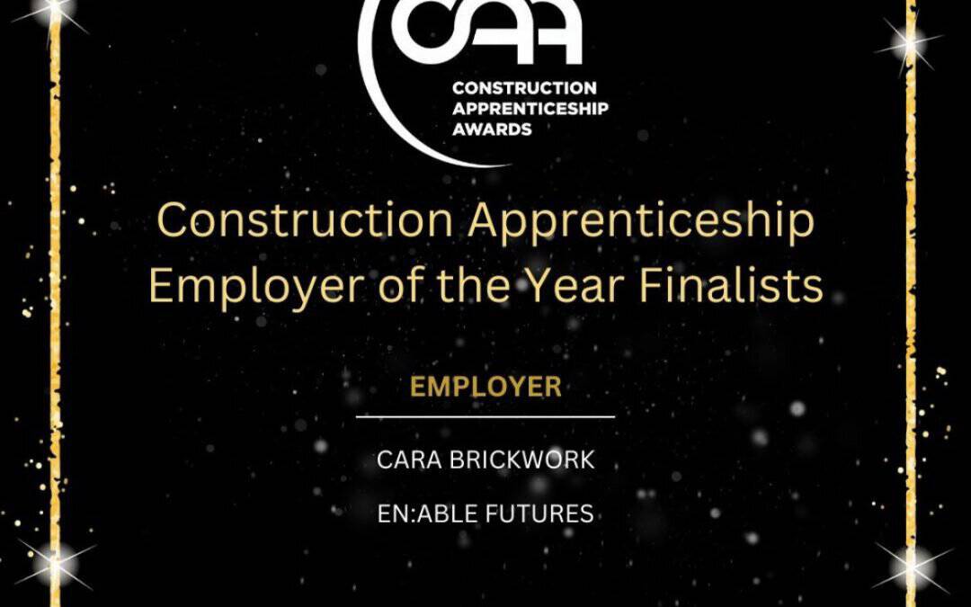 We has been recognised as a Finalist for Construction Apprenticeship Employer of the Year