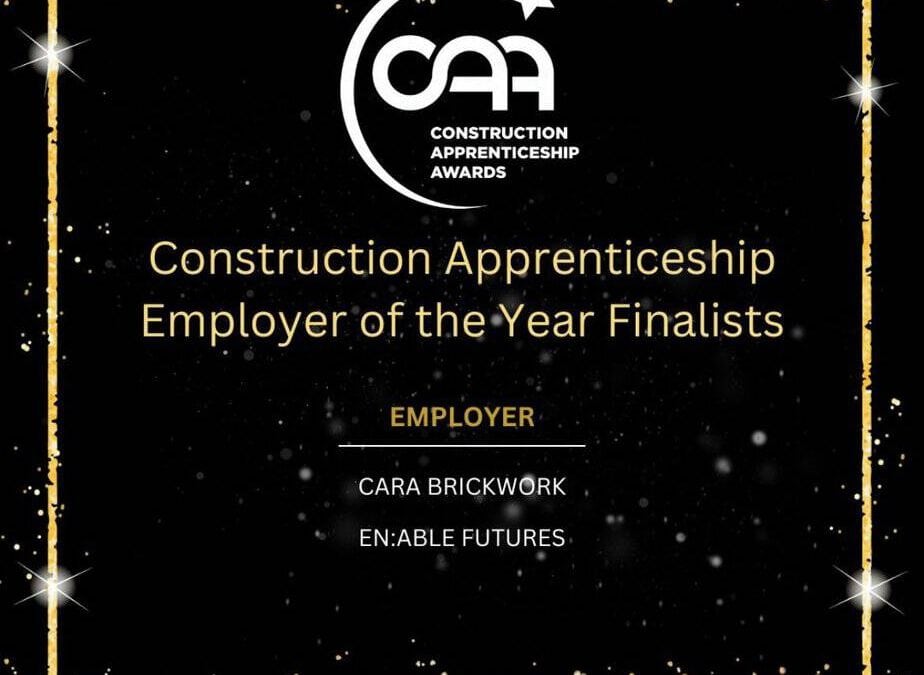 We has been recognised as a Finalist for Construction Apprenticeship Employer of the Year