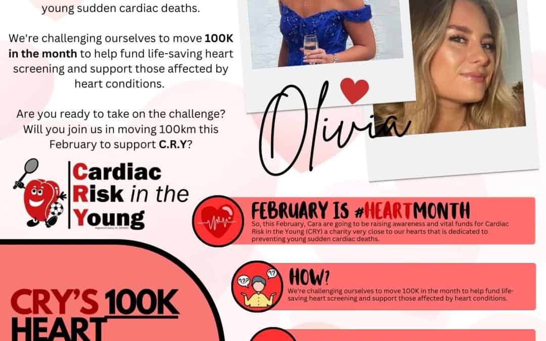 Step Up for Heart Health- Join the Cara Group’s 100km Heart Month Challenge!