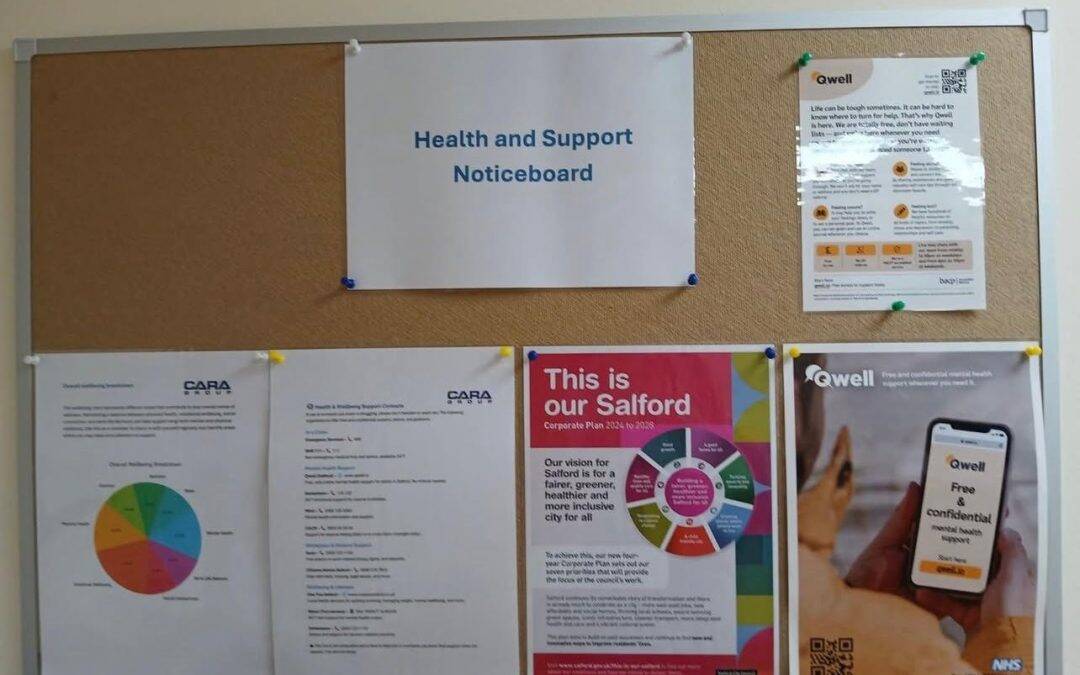 Our new Health and Support Noticeboard